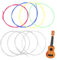 LIUJZZJ 2 Sets Cuerdas de Ukelele Cuerdas de Ukelele Acústicas Cuerdas de Nylon Repuesto de Accesorios para Ukelele Colorido Blanco
