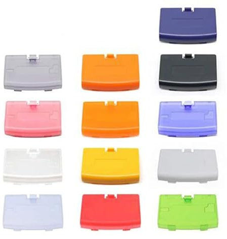 Battery Pack Back Door Cover Lid Case for Gameboy Advance GBA Console Accessories Replacement (Clear Blue)