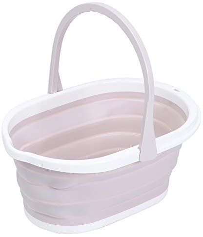 Cubo plegable Cubo de ducha, Cubo plegable con asa Cubo plegable interior y exterior Cubo de agua plegable para limpieza