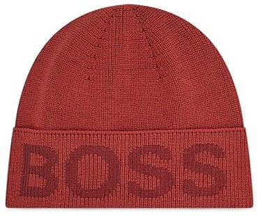 Hugo Boss Nebbiolino Herren-Mütze, faltbar, Einheitsgröße, Mittelrot, Einheitsgröße