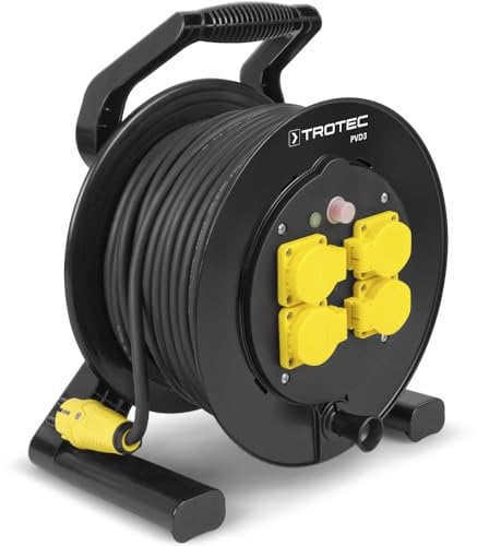 Kabeltrommel PVD3 / 40 m Kabel schwarz