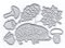 DzIxY Igel-Pilz-Metall-Stanzformen für Kartenherstellung, Prägepapier, Stanzformen, Scrapbooking, Maschinen, Schablonen, Aufbewahrungstaschen, Zubehör
