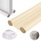Burlete Puerta Entrada Adaptable hasta 93 cm para Exterior e Interior Reduce Entrada de luz,Polvo,bichos y Ruido - Burlete bajo Puerta Aislante Termico Frio/Calor (Beige Tope)