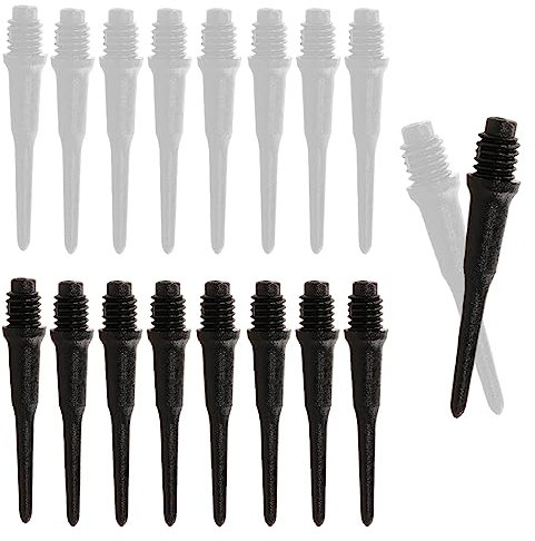 CRLLDPM 100 Stück Dartspitzen Kunststoff Premium Softdart Spitzen 2BA Gewinde Dartpfeil Spitzen, Softdarts Ersatzspitzen