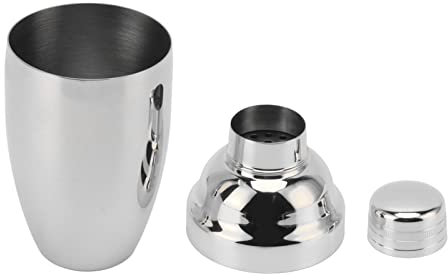 Coctelera De Vino De Acero Inoxidable Para Cóctel Con Colador Y Tapa Superior, Coctelera Pequeña Para Martini Coctelera Pequeña De Acero Inoxidable Para Bebidas, Mini Coctelera Para Martini(plata)