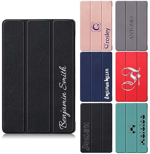 JGOYGYI Coque Personnalisée Compatible avec Oneplus Pad/Oppo Pad 2 11,6,Personnalisable Étui avec Votre Propre Texte Nom,Coque de Protection Mince et Léger en Cuir PU Housse