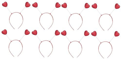 minkissy 8 Stk Haarschmuck Herz Haarreifen Party-kopfschmuck Herzförmig Stirnband