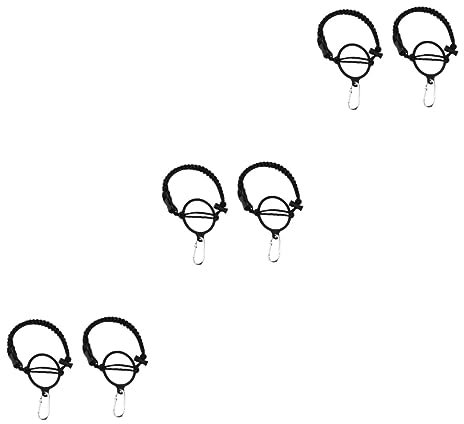 Toddmomy 6 STK Paracord-Griff Mit Sicherheitsring Isolierter Wasserflaschengriff Griff Mit Sicherungsring Makramee-flaschenschlaufe Survival-Paracord-Griff Flaschenband Schlinge Spitze