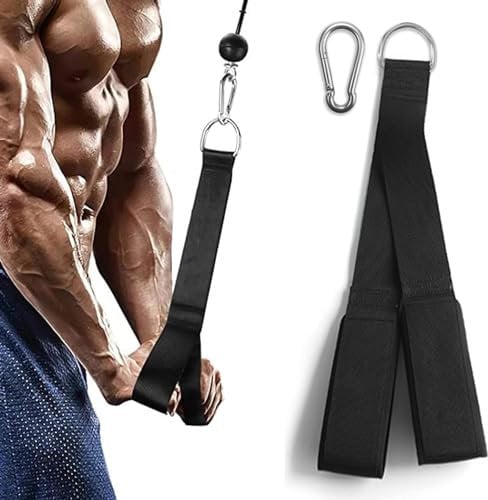 Favuit Trizepsseil Kabelbefestigung, Latzug Seil Verstellbar Extra Langes Gym Tricep Rope Kabelzug Griffe Kabelzug Fitness Zubehör für Bizeps Trizeps Zugübungen (Trizeps-Seil)