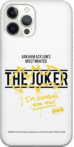 ERT GROUP Handyhülle für iPhone 12 PRO MAX Original und offiziell Lizenziertes DC Muster Batman & Joker 006 optimal an die Form des Handy angepasst, hülle aus TPU