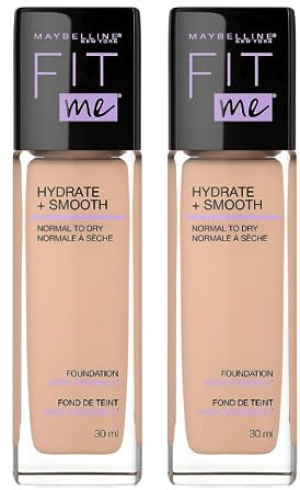 2 x Maybelline Fit Me Dewy + Smooth Foundation 30ml - 130 Buff Beige