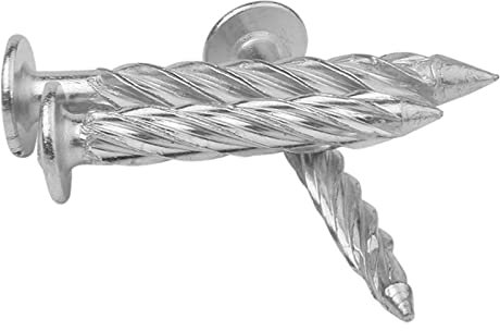 Aolity Mdingbao-Boulons à Six pans 304 Acier Inoxydable vis autotaraudeuse Clou Pression Explosion galvanisé Ciment béton Fil vis Clou, Forte résistance à l’Usure (Size : Zinc 6.5x46(20pcs))