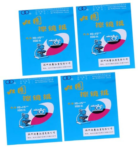 Gadpiparty Objektiv Tissue 400 Stücke Mikroskop Reinigung Papier Es für Mikroskope Kameras Objektiv Wischen Papier für