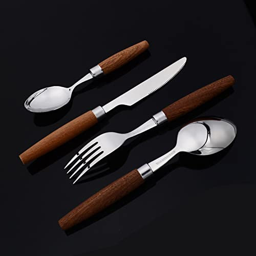 AVSWCIIS Juego de Cubiertos, Juego de Cubiertos para 12 Personas, 48 Piezas. s de cubiertos de lujo, vajilla pulida espejo, elegante para el hogar/cenas importantes