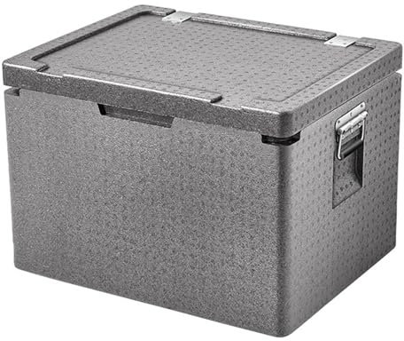 YUHANG EPP Kühlbox,Eisbox,Mit Deckel/Tragegriff,60L,Hält bis zu 1 Tag lang kühl,Grau,56×44×38.8cm