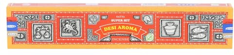 SATYA Räucherstäbchen, Super Hit Desi Aroma, 12 Stück, 15 g, 15 Stück