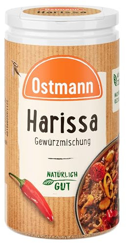 Ostmann Gewürze - Harissa Gewürzmischung | Scharfes orientalisches Gewürz für Geflügel, Fleisch, Gemüse oder Couscous | 35 g in der Streudose