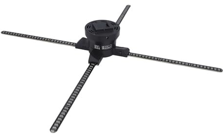 Ventola con Ologramma 3D, Risoluzione 2000 X 960, Perline LED HD da 960 Pezzi, Proiettore Video Pubblicitario Olografico, Supporto WiFi, APP, 64 Cm, con Scheda TF da 8 GB (Spina