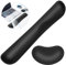 Mouse Mat and Foldable Keyboard Wrist Rest, Soft and Comfortable, Portable, Anti-Slip, Wrist Pain Relief, for Office and Gaming, Black