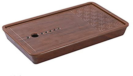 TUSUOD Bandeja Organizadora de Escritorio Bandeja De Servicio Bandeja Rectangular De Drenaje Bandeja De Té Extraíble Durable Y Fácil De Limpiar Decoración de Cocina