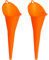 2 Pcs Multi-Purpose Spill Saver Funnel - Long Neck Plastic Funnel for Filling Automotive Oils, Lubricants, Engine Oils, Water, Diesel Fuel, Kerosene and Other Liquids - Orange