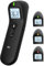 Fieberthermometer Kontaktlos für Baby und Erwachsene, Digitales Stirnthermometer Infrarot-thermometer mit Sofortiger, Genauer Ablesung, Fieberalarm,schwarz