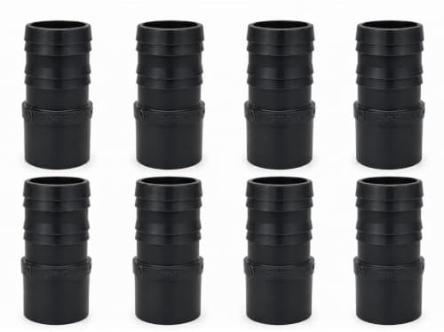 HAF 4X PVC Druckschlauchtülle mit 63mm x 63mm | Schlauchtülle x Klebestutzen | Schlauchverbinder aus grauem PVC-U | PN16 für Poolfitting, Pool, Schwimmbad, Poolverrohrung, Druckleitung