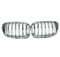 NFNVEKESD Auto-Frontgrillgitter Auto Chrom Front Stoßstange Grille Nieren Grills Für BM&W Für X5 E53 2004 2005 2006 Front Kühlergrille
