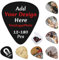 Naispanda Personalisierte Gitarre Picks, 12-180 Pack Personalisierte Foto Gitarren-Plektren, Guitar Picks, Bass-Plektren mit Ihrem Foto/Logo/Text für Gitarrenspieler Männer Frauen Papa