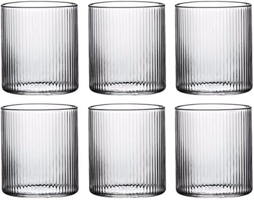 WZYYCV Bicchieri Bicchiere da Vino Bicchiere da Cocktail in Vetro Rotondo Boccale da Birra Senza Stelo Bicchiere da Vino 300 ml/10,1 oz Bicchiere Birra