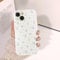 Phoona Cute Case for iPhone 13 6,1, Preppy Floral Vintage Flower Girly Aesthetic Pattern Design, Raised Camera Protection Bumper Soft Slim TPU Shockproof Protective Cover for Girls Women, Blue