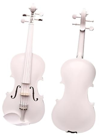 Akustische Violine Erwachsene Anfänger 4/4 Violine Weiß Handgefertigt