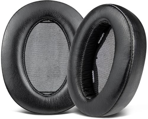 SOULWIT Replacement Earpads for Sony WH-H910N h.Ear on 3 Wireless Noise-Canceling Headphones, Ear Pads Cushions with Soft Protein Leather and Noise Isolation Memory Foam - Black