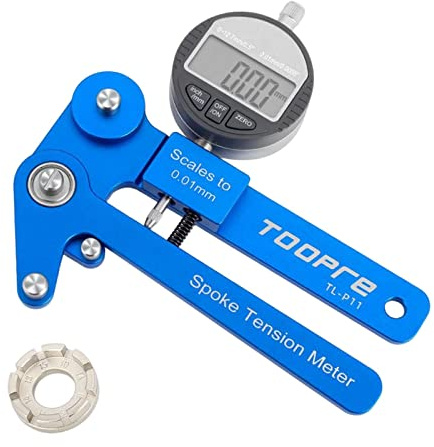 KiBcsLic Fahrrad Radspeichenspannungsmesser Messwerkzeug Premium Rad Einstellwerkzeug Aluminiumlegierung Rennrad Anzeigemesser Radreparaturwerkzeug