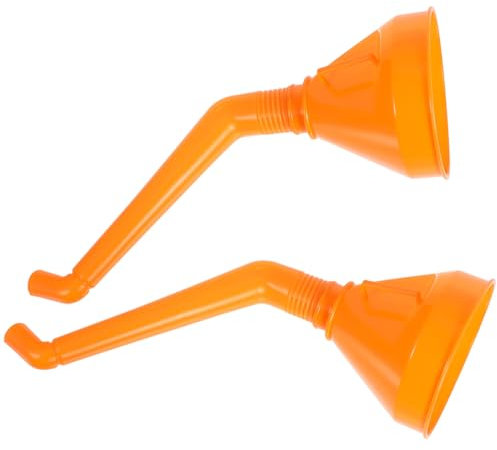CHICAMPERA 2 piezas Embudo de de Boca Ancha para Automóviles y Motocicletas Embudo de de Aceite y Naranja