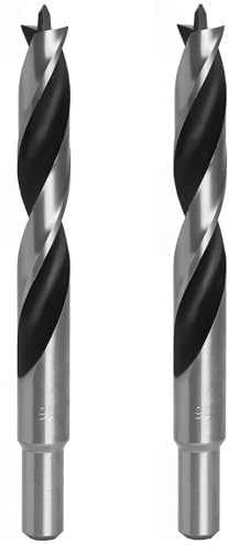 TIBOO DAY Brad Point Wood Drill Bits 20mm (25/32) Brad Point Drill, 2 Pcs | Carbon Steel, Double Flutes Design Metric Brad Point Drill Bits for Woodworking Soft & Hard Woods MDF Acrylic
