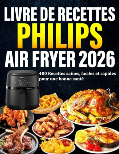 Livre De Recettes Philips Air Fryer 2026: 400 Recettes saines, faciles et rapides pour une bonne santé
