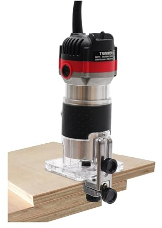 6.35mm 1/4 Router Electric Hand Trimmer Edge Wood 800W for DIY Use