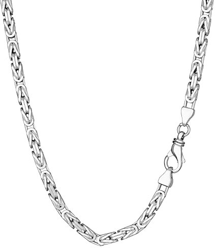 NKlaus kung kedja 5,7mm silver kedja 925 sterling silver kung armband solid män 21cm 3468