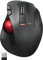 ELECOM EX-G Trackball Maus, Kabellos 2.4GHz USB, Daumensteuerung, Ergonomisches Rollkugel-Neigungsrad, Für PC/Laptop, Kompatibel mit Windows 11/MacOS, Modell M-XT3DRBK-G