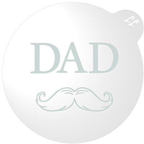 LissieLou Embosseur à biscuits « Dad with moustache » pour la fête des pères – Transparent