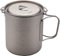 Tbkoly Titanium Pot Cup Mug - 750Ml With Lid, For Coffee Tea, Camping Picnic