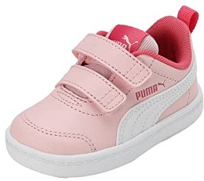 PUMA Courtflex V2 V Inf, Sneaker Unisex-Bambini, Almond Blossom White, 27 EU