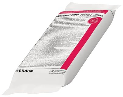 12x B. Braun Meliseptol® HBV Tücher Desinfektionstücher - Nachfüllpackung | Packung (100 Tücher)