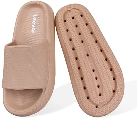 Leevar pantofole ciabatte donna uomo scarpe nuvola piattaforma spessa estate spiaggia eva suola morbida sandali scivolo doccia ad asciugatura rapida bagno massaggio piscina palestra casa pantofole