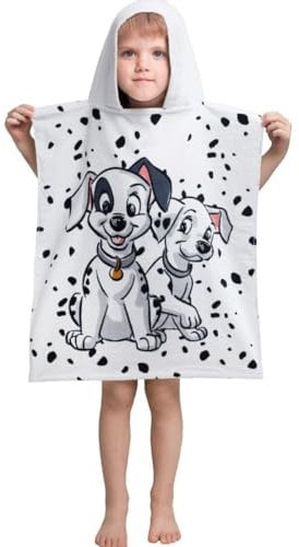 Jerry Fabrics Disney 101 Dalmatiner Badeponcho mit Kapuze 50x115 cm