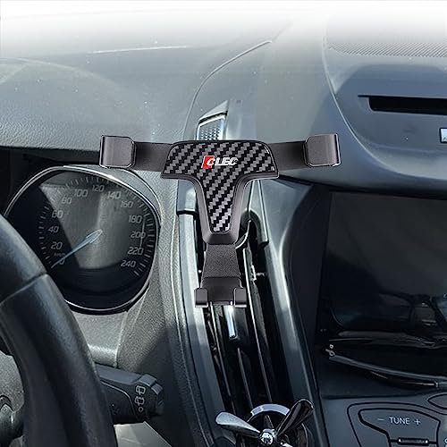 für Kuga 2013-2018 Handyhalterung Handyhalter Auto Lüftung KFZ Halterung, Nur für den vertikalen Gebrauch (Kohlefaserkorn)