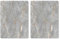 Pagnanno Hob Covers Chopping Board Pack of 2 - Versatile Kitchen Board Glass Worktop Savers - Heat Resistant Sink Boards, Worktop Protectors - Marble Effect Grey (Design 13, 50x40CM)