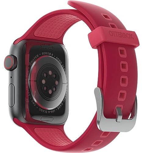 OtterBox All Day Cinturino per Apple Watch Series 10/9/8/7/6/SE 2ª gen/SE 1ª gen/5/4, 44mm/45mm/46mm, morbido al tatto e resistente all'usura, cinturino in Silicone per Apple Watch, Rosso