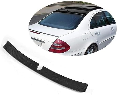 Hinten Stamm Spoiler Für Mercedes Benz W211 E-Class E300 AMG Sedan 4-Door 2002-2006,Carbon Fiber/ABS Hinten Stamm Deckel Auto Spoiler Flügel Styling Zubehör